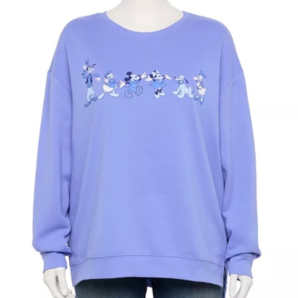 MICKEY AND FRIENDS 2X Sweatshirt Blue All New In Bag - Picture 2 of 8